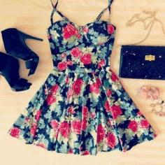 Everyday New Fashion: Cute Floral Summer Dress