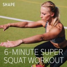 Don't think you have time to workout? All you need is 6 minutes for this killer squat routine