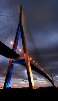 The Pont de Normandie bridge in Normandy, northern France • photo: Marc (Cynops) on Pbase