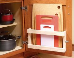 Mount a magazine rack to hold cutting boards.#Repin By:Pinterest++ for iPad#