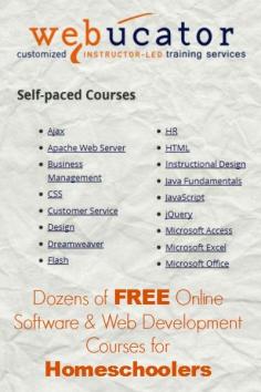 Free Online Courses for Homeschoolers for Software and Web Development | The Happy Housewife