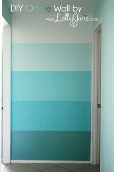 ombre accent wall lollyjane.com