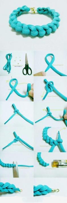 DIY – Blue Hemp Bracelet - bracelet, crafting, Do-It-Yourself, gift, handmade, Hobby, Tutorial