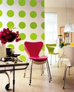 dotted wall...now thats an idea to play with
