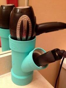 Organize your bathroom with some piping!