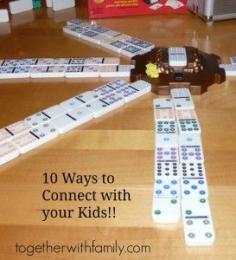 10 ways to connect with your kids!!  Homeschooling made the list!!