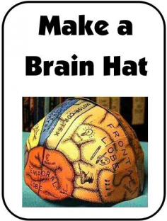 NEW DOWNLOAD: Make a "Brain Hat" What a fun way to learn about the different parts of the brain and the functions of each part! Includes templates for different 'sizes' (child through adult). Download Club members can download @ www.christianhome...