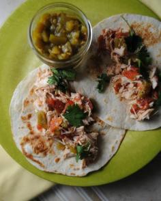 Slow Cooker Shredded Chicken Tacos