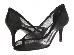 Stuart Weitzman Bridal & Evening Collection - Laceola Black Satin