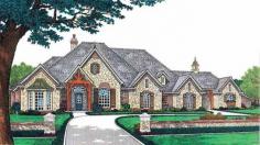 Eplans French Country House Plan - Luxury Living on a Single Level - 3423 Square Feet and 4 Bedrooms from Eplans - House Plan Code HWEPL11344