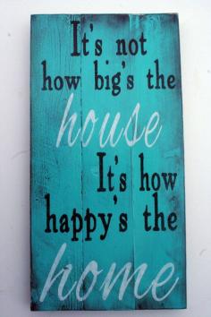 Pallet Sign Distressed Wood Rustic Shabby Chic Cottage Chic Vintage Turquoise Housewarming Gift Handpainted Sign Wall Decor Wallhanging