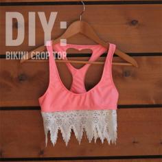 DIY Bikini To Crop Top