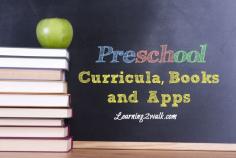 curricula, books and apps for preschoolers