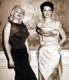 theniftyfifties: -           CurvyDolls!   Jayne Mansfield and Jane Russell Does it get any better?  How I long for the days of old - Classic Hollywood Glam-Fest!  A time when CURVYGirls with STYLE Rule!  Niftyfifies Thx xx once again for a FAB U LOS post!  PattyonSite!