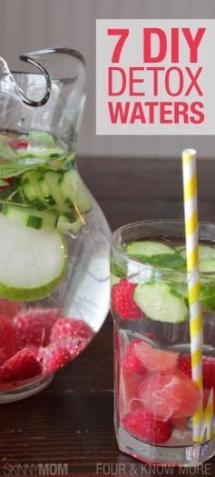 7 Delicious Detox Waters! absolutely love these! i can't drink just plain water anymore