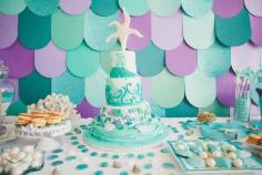 Under the Sea 1st birthday party via Kara's Party Ideas KarasPartyIdeas.com Printables, cake, invitation, decor, recipes, cupcakes, favors, and more! #underthesea #undertheseaparty #firstbirthday #karaspartyideas (27)