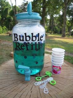 Homemade bubble solution