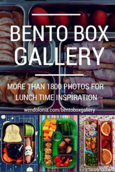 Bento Box Gallery - 1800 photos of lunch boxes, tagged for searching -- great for back to school lunch-packing inspiration!