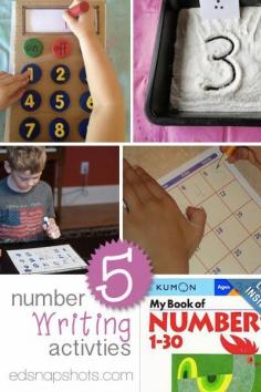 Five Number Writing Activities for Young Learners | Everyday Snapshots