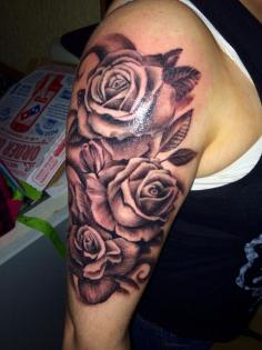 Just got this the last night. Percent idea for rose tattoos, or half sleeve tattoos on women.