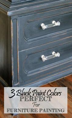 Great Black Paint Colors For Furniture Painting