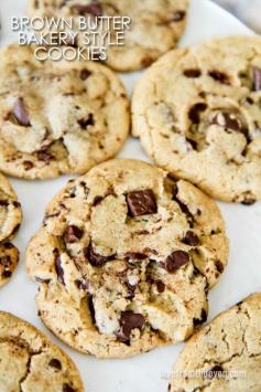 Bakery Style Brown Butter Chocolate Chip Cookies