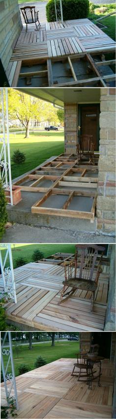 DIY Pallet Wood Porch