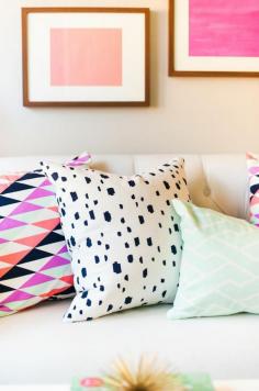 such fun pillows! #home #decor