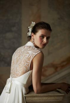 How beautiful is the back of this new BHLDN wedding dress from their Fall 2014 line?