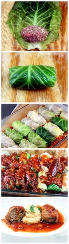 Amazing Stuffed Cabbage Rolls - yummykey