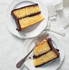 Yellow Cake with Fudge Icing Recipe | SAVEUR