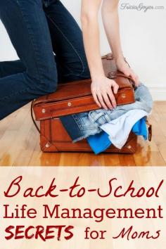 Back-to-School Life Management Secrets for Moms - TriciaGoyer.com