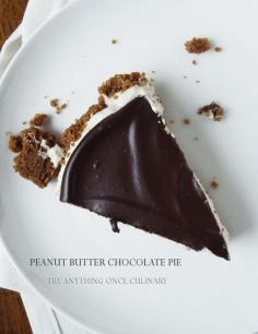 No Bake Peanut Butter Chocolate Pie is a quick and easy way to enjoy the best flavor combination ever!