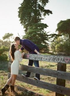 Save the Date Ideas- something cute to do for the beginning of the wedding album.