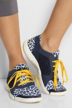 Adidas by Stella McCartney Sneakers - Ararauna Dance leopard-print-stretch-jersey sneakers