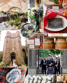 We love these Scottish highlander wedding details inspired by the new show Outlander!