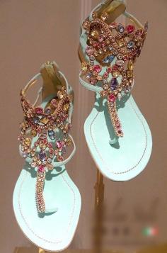 2014 NEW Summer Fashion Women Genuine Leather Diamond Rhinestone Sandals Roman Flip-flop Flat Sandals Blue FreeShipping