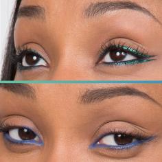 3 cool ways to wear colored eyeliner