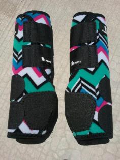 Classic Equine Legacy Boots TEAL CHEVRON FRONT Horse Tack SMB Sport Medicine. I need these!
