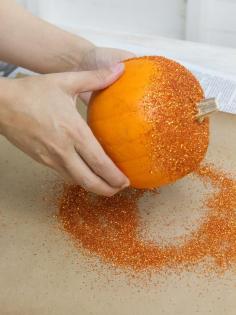 How to make Glitter Pumpkins