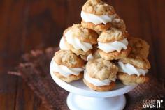 Mini Oatmeal Creme Pies from Gimme Some Oven www.inkatrinaskit... #BringtheCOOKIES