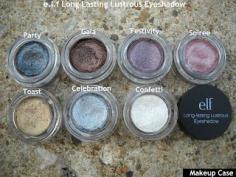 Makeup Case: e.l.f Studio Long-Lasting Lustrous Eyeshadows