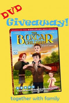 I have a giveaway going on today: The Boxcar Children Movie, if you love the books you will have to enter for the DVD, it is a sweet movie for the whole family!