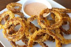 Pink Parsley: Oven-Fried Onion Rings