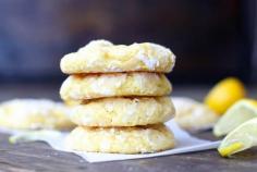 Lemon gooey butter cookies
