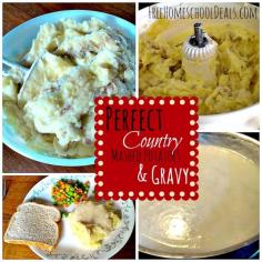 Perfect Country Mashed Potatoes and Gravy Recipe