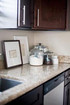 Frame old recipes for the kitchen, bonus if it's handwritten by grandma or mom..love this idea!!