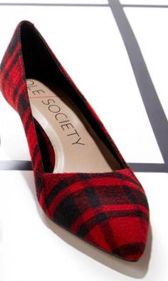 red plaid ones