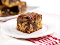 Triple Chip Chocolate Swirled Blondies