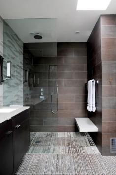 Curbless Showers, Wet Rooms, Level Access Bathroom Renovations Repinned for the design inspiration of clients and friends of stebnitzbuilders.com